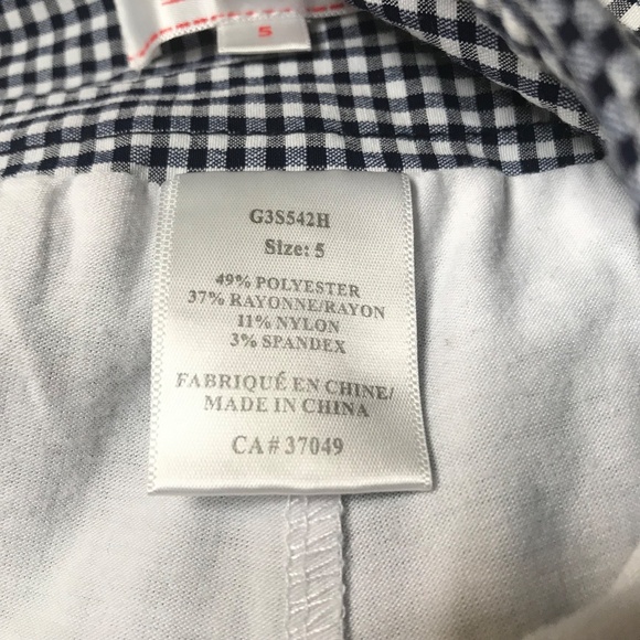 Women’s Black White Stretchy Skort Size M Button Front Checkered Preppy Retro - Picture 3 of 13